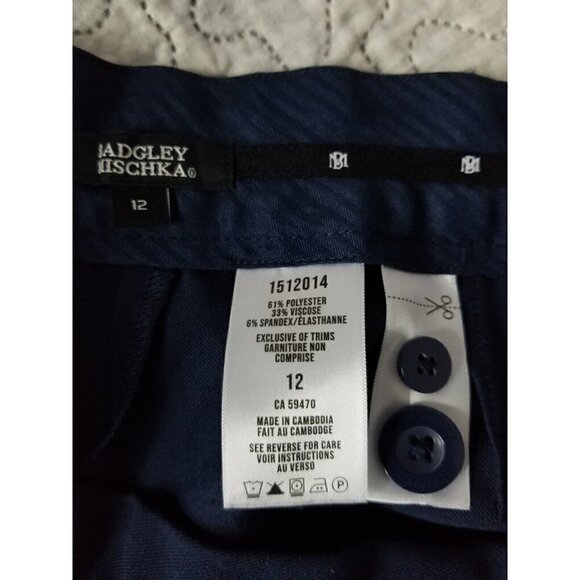 Badgley Mischka Blue Dress Pants Size 12 - Picture 7 of 7